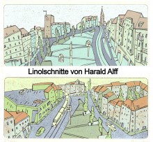 Linolschnitte Harald Alff: ein Geschenk an Leipzig | Linolschnitte Harald Alff: ein Geschenk an Leipzig