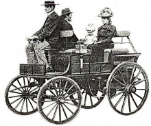 Vortrag zu den historischen Wurzeln der Elektromobilität | Kühlstein-Elektrofahrzeug auf der Berliner Automobilausstellung im September 1897