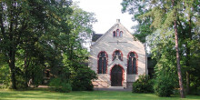 Termin verlegt: KEINE kulturhistorische Fhrung ber den Friedhof Plagwitz in dieser Woche | Kapelle Parkfriedhof Leipzig-Plagwitz. Foto: Ev.-Luth. Friedhofsverband Leipzig